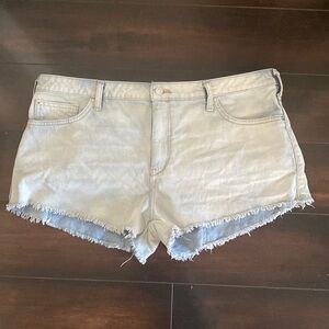 Pilcro Light Wash Denim Cut Off Shorts Summer Festival Beach Vacation Size 32
